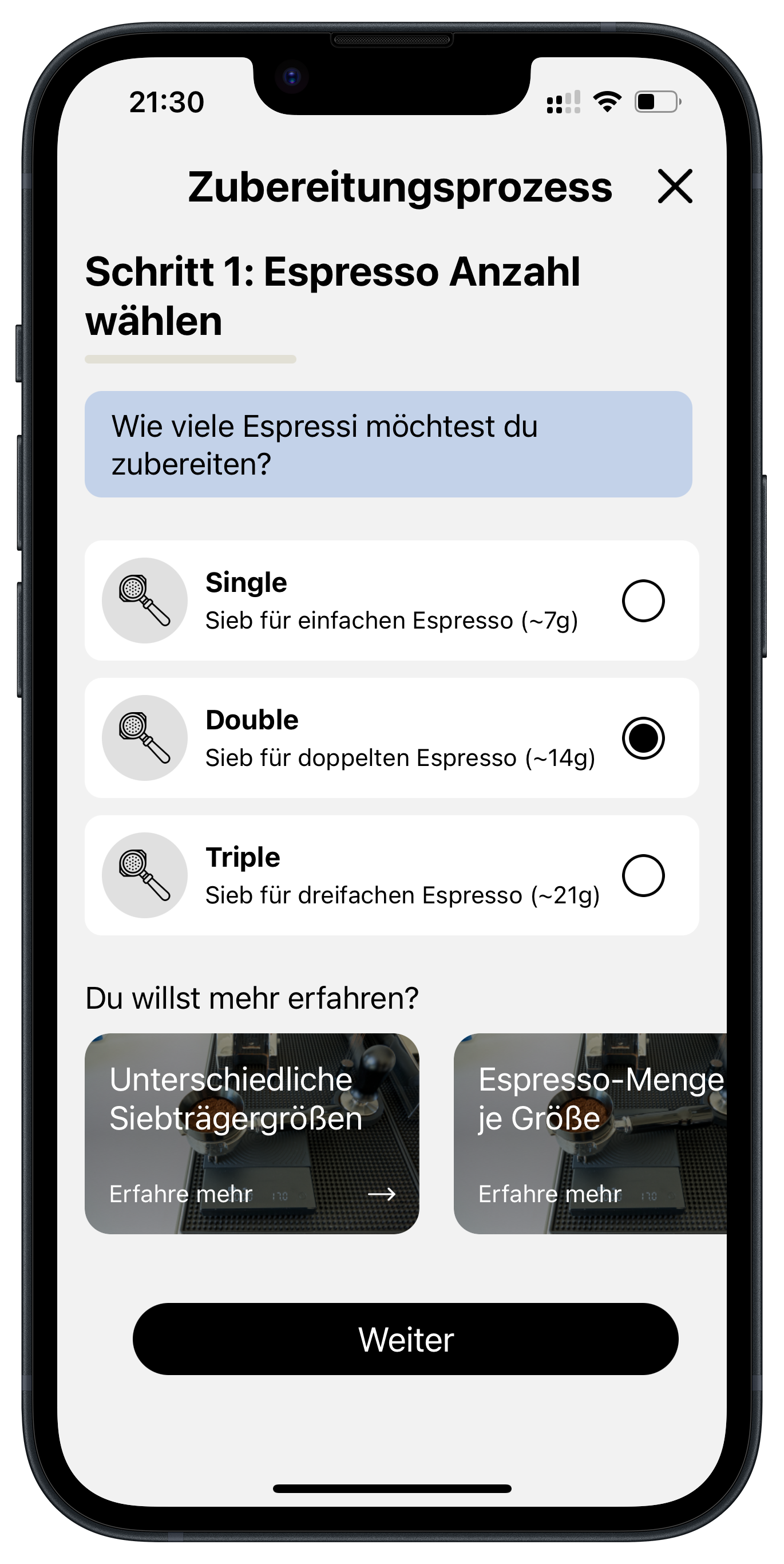 Prozess App Screenshot